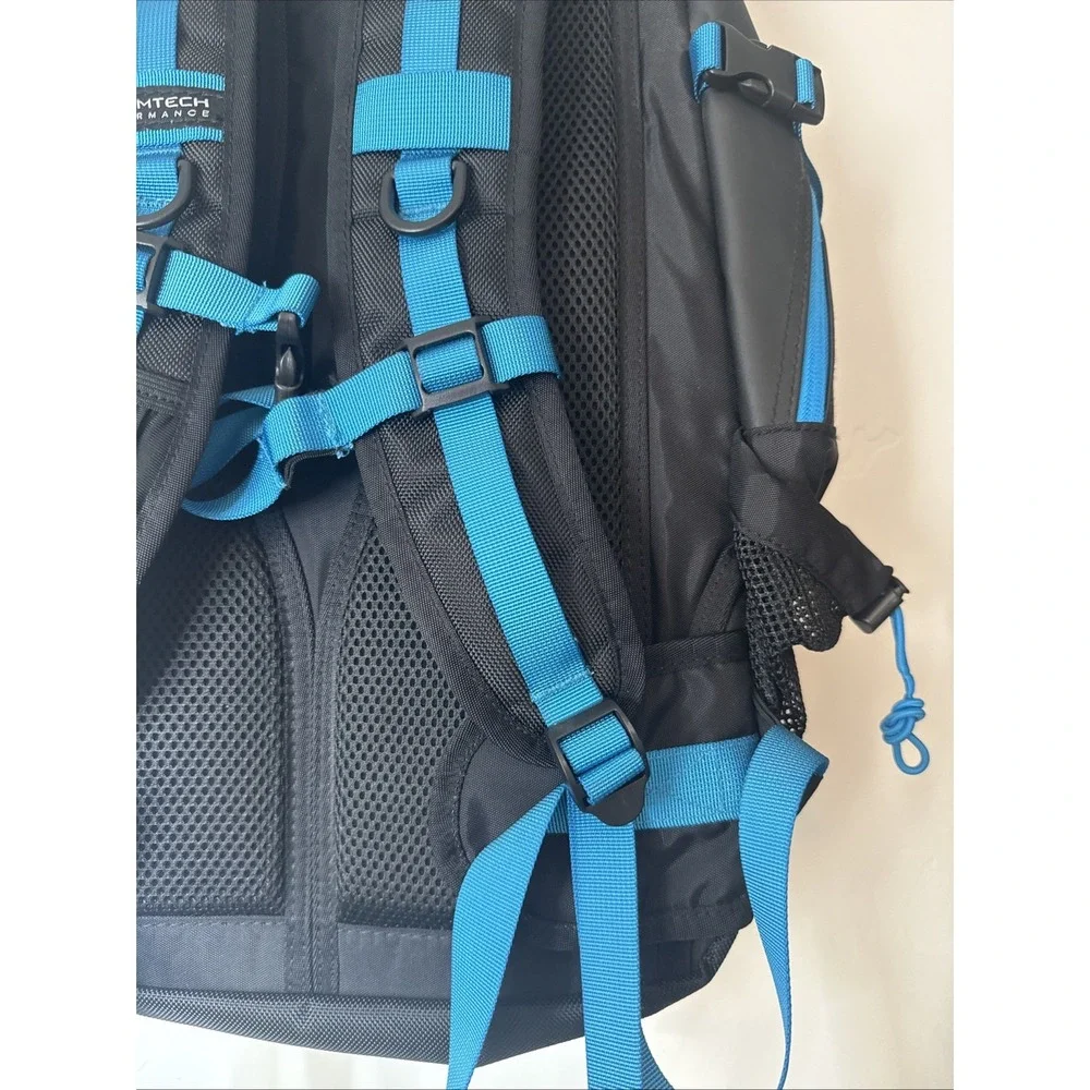 STORMTECH WBP-2 Adult's Deluge Backpack Black Blue Greek Flag Waterproof NWT
